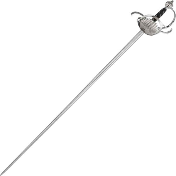 Ribbed Shell Swept Hilt Rapier