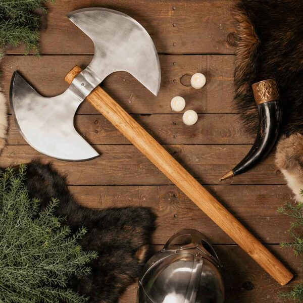 Long Hafted Double Bit Axe