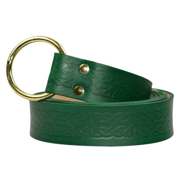 Embossed Celtic Ring Belt