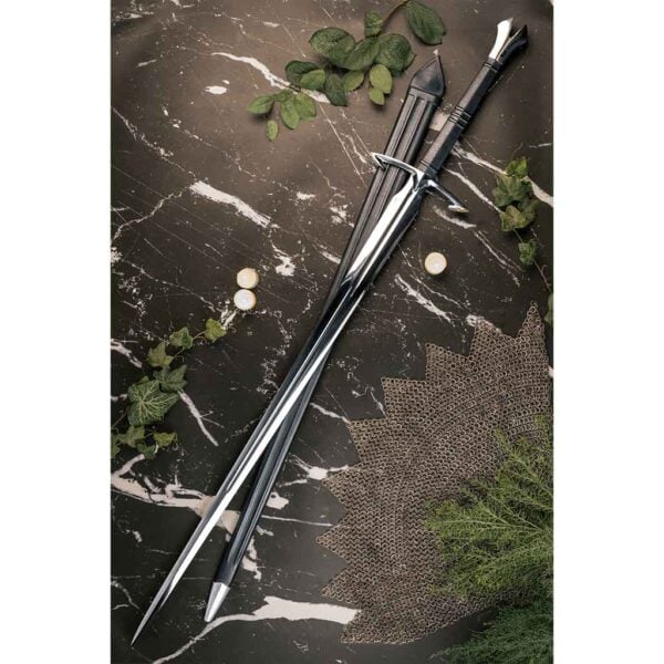 Black Death Sword With Scabbard