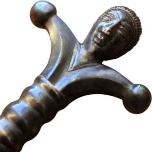 Celtic Anthropomorphic Sword With Scabbard and Belt