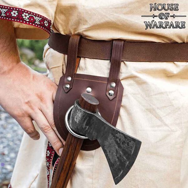 Leather Axe Holder - Brown