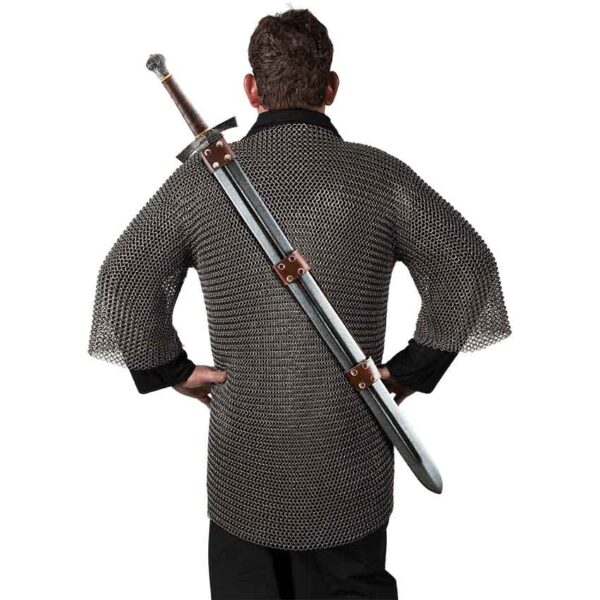 Medieval Back Baldric - Brown