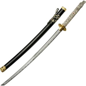 Engraved Serpent Dragon Katana