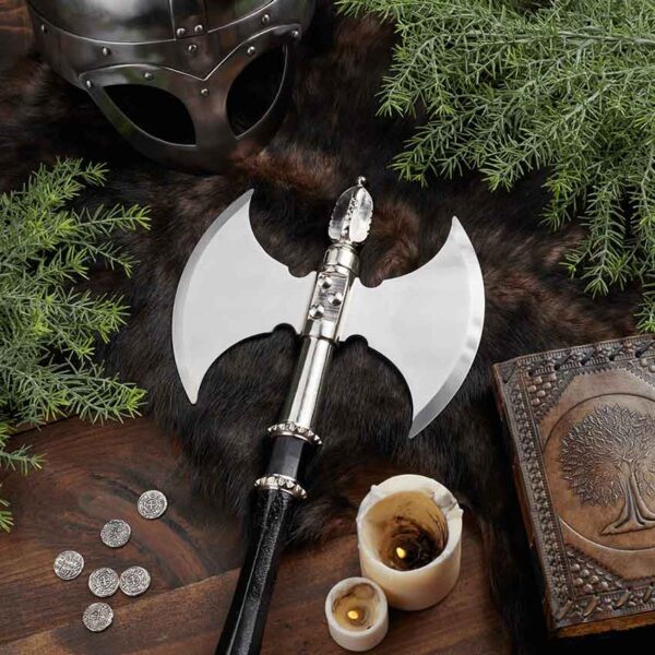 Two-Blade Fantasy Fighting Axe