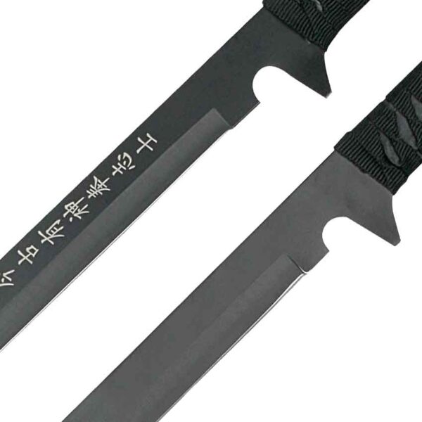 Matching Black Ninja Swords