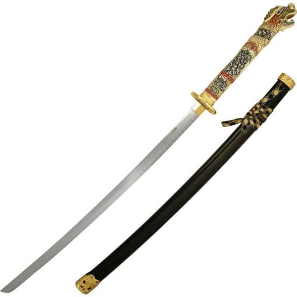 Golden Dragon Samurai Sword