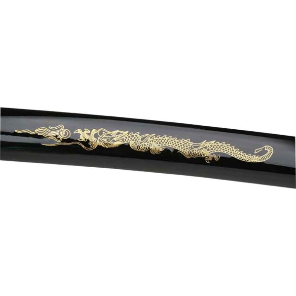 Dragon Golden Flame Katana