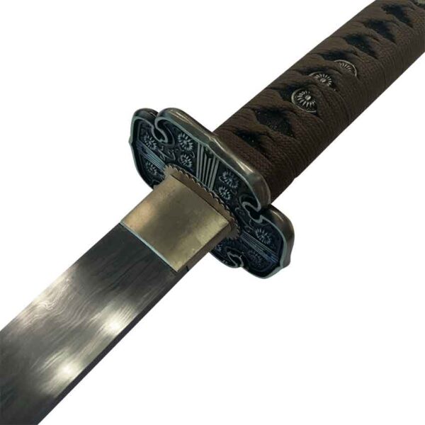 Copper Flower Damascus Katana