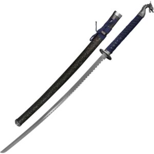 Blue Handled Dragon Katana