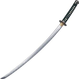 Green Sakura Jintachi with Black Scabbard