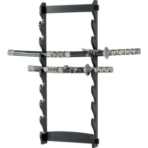 8 Tier Wall Mounted Sword Rack