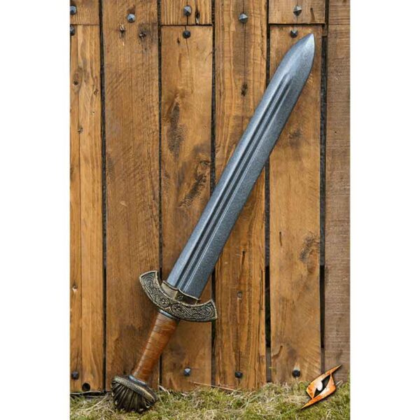 Carved Hilt Viking Short LARP Sword