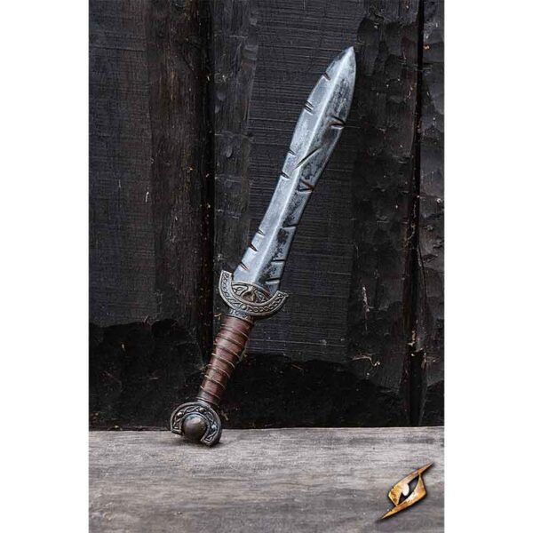 Battleworn Celtic Leaf LARP Short Sword