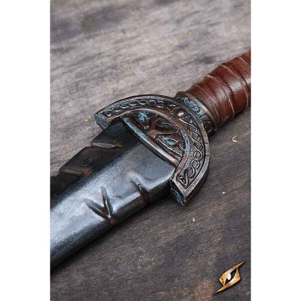 Battleworn Celtic Leaf LARP Sword - 100 cm