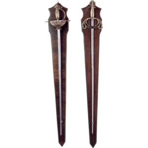 Wooden Display Plaque for Decorative Swords