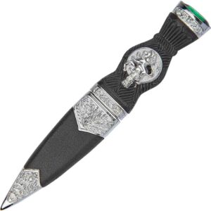 Green Gem Lion Sgian Dubh