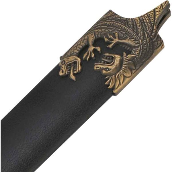 Antique Gold Medieval Dragon Dagger