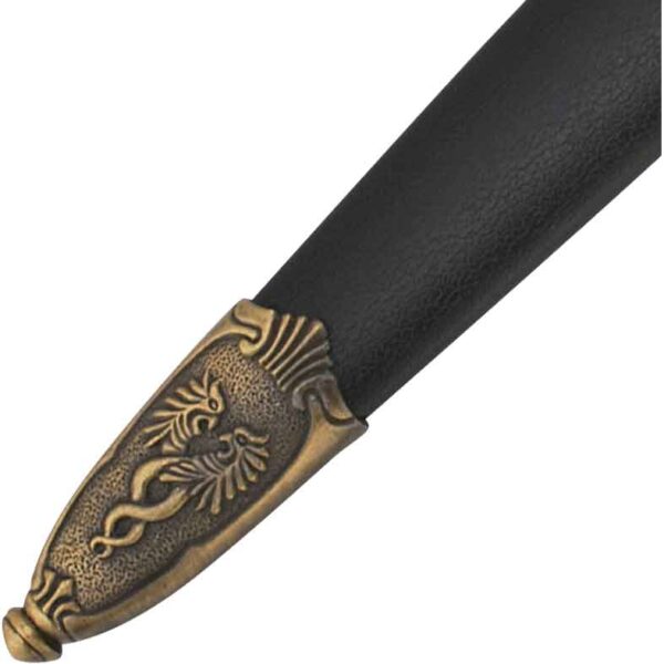 Antique Gold Medieval Dragon Dagger