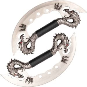 Dual Chrome Dragon Blades