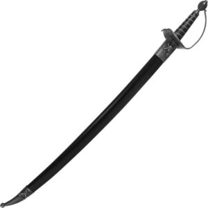 Black Hilt Pirate Sword with Scabbard