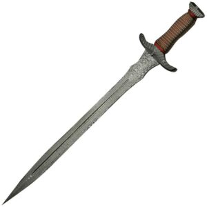 Needle Tooth Wired Damascus Sword