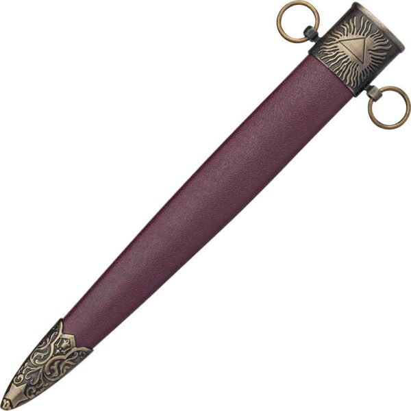 Masonic Dagger with Brown Scabbard