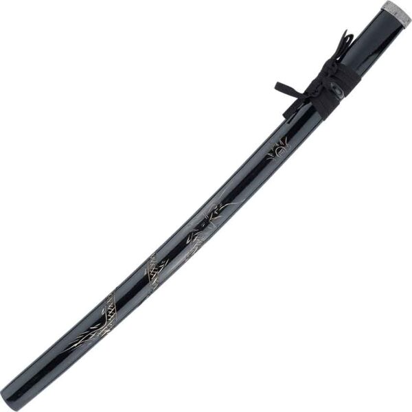 Carved Dragon Black Saya Katana