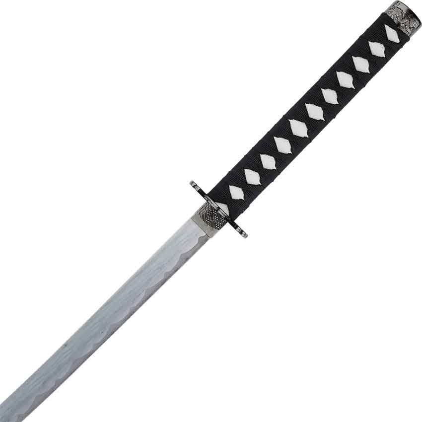 Carved Dragon Black Saya Katana