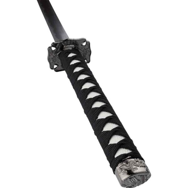 Carved Dragon Black Saya Katana