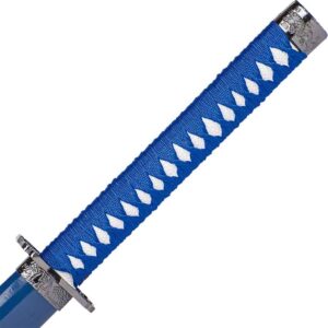 Carved Dragon Blue Saya Katana