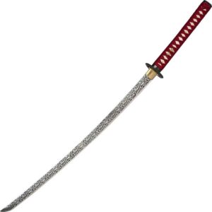 Red Wave Dragon Katana