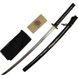 Warrior Golden Dragon Saya Katana