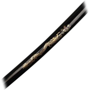 Warrior Golden Dragon Saya Katana