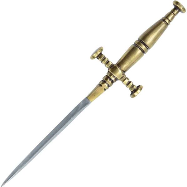 Brass Hilt Stiletto Dagger