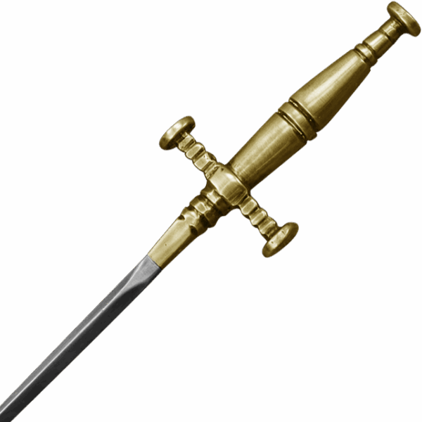 Brass Hilt Stiletto Dagger