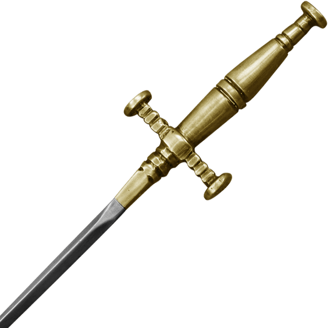 Brass Hilt Stiletto Dagger