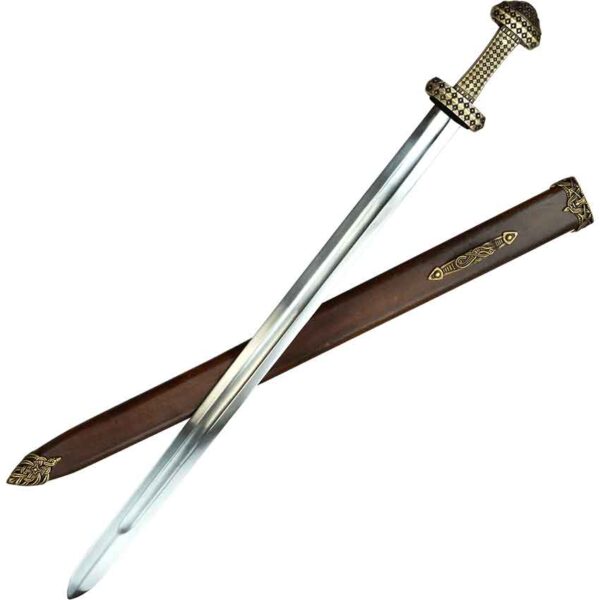 Ornate Bronze Hilt Viking Sword