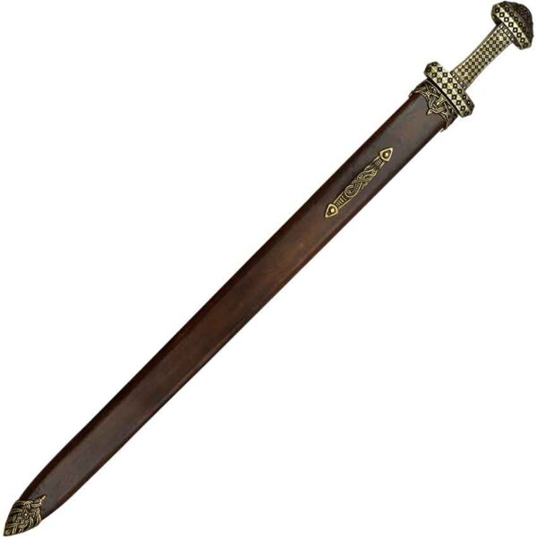 Ornate Bronze Hilt Viking Sword