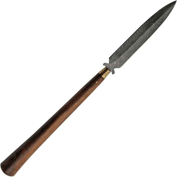 Damascus Short Spear with Sheath