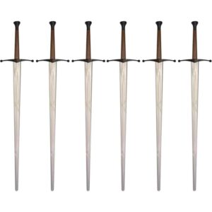 Synthetic Longsword Silver Blade - 6-Pack