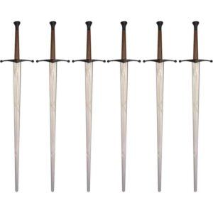 Synthetic Longsword Silver Blade - 6-Pack