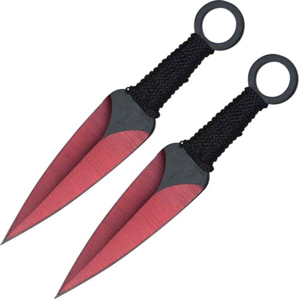 3 Piece Red Edge Urban Ninja Sword Set