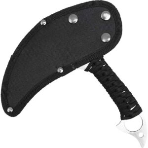 Black and Steel Blade Fantasy Axe