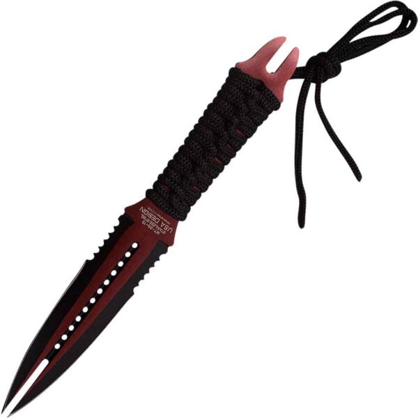 Red Split Blade Dagger