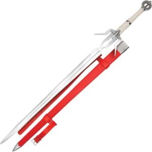 Silver Swallow Sword with Red Scabbard