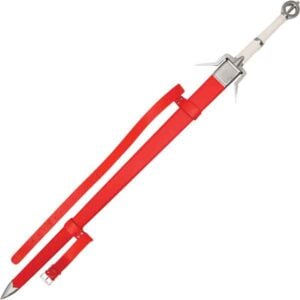 Silver Swallow Sword with Red Scabbard