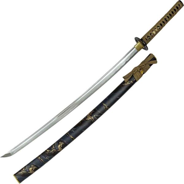 Marbled Golden Samurai Katana