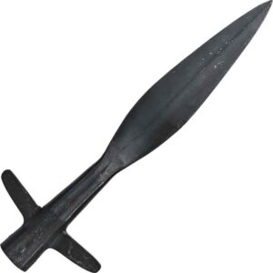 Blackened Winged Viking Spearhead