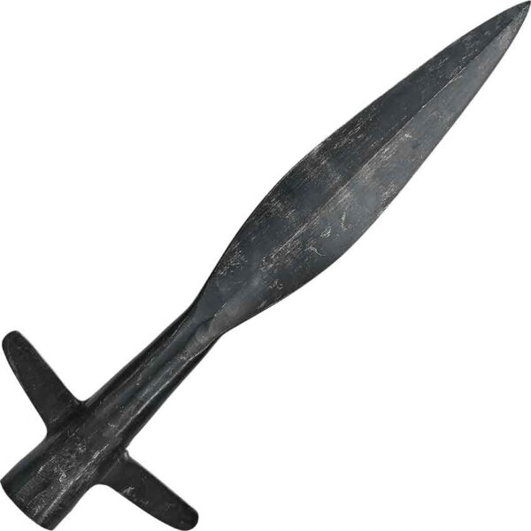 Blackened Winged Viking Spearhead